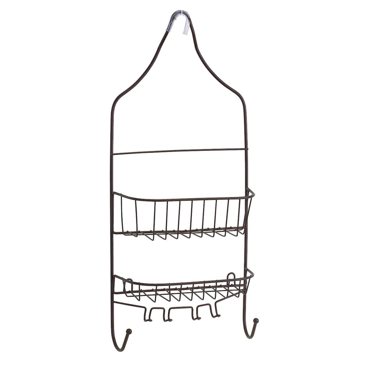 Bath Bliss Bronze Contoured Head Design Shower Caddy